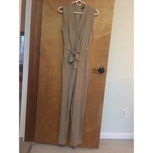 BCBG Max Azria Tan Jumpsuit